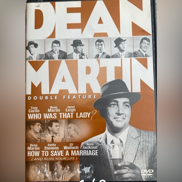 DEAN MARTIN DVD DOUBLE FEATURE WHO WAS THAT LADY & HOW TO SAVE A MARRIAGE - Picture 1 of 2